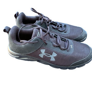 Under Armour Mens Charged Assert Sneakers Shoes 13 Black Running Lace Up